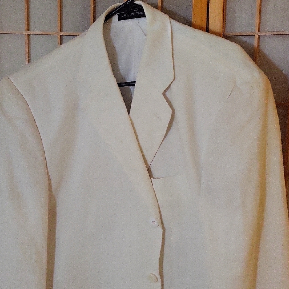 Mens White Suit Jacket